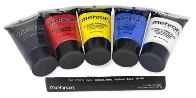 Mehron Fantasy FFX Water Base Makeup Face/Body Cream Paint-5 Pack Essential  Set • $21.75