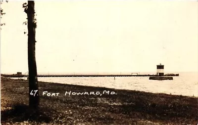 Vintage REAL PHOTO POST CARD RPPC* Fort Howard MD Ca 1926-40s* (F) • $18.99