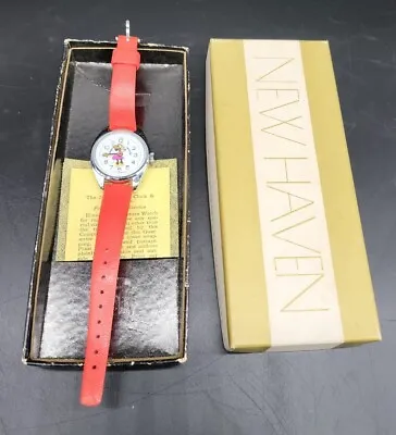 Vintage Bradley Minnie Mouse Walt Disney Productions Watch Red • $66.49