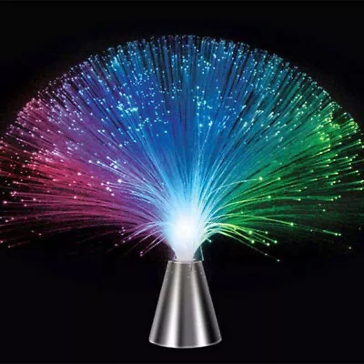 £6.69 • Buy LED Multi Colour Changing Fibre Optic Fountain Night Light Lamp Christmas Decor