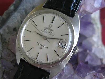 Vintage Omega Constellation Chronometer Stainless Automatic Wrist Watch • $1299.99