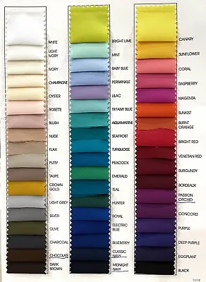 Stretch Polyester Lining Fabric Color Of Choice   60  Blouses Suits By The Yard • $10