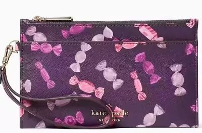 Kate Spade New York Staci Candy Shop Saffiano Medium Double Zip Wristlet • $139