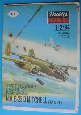 Mały Modelarz 1-2/1994 - American Medium Bomber NA B-25 Mitchel Mk II • £15.60