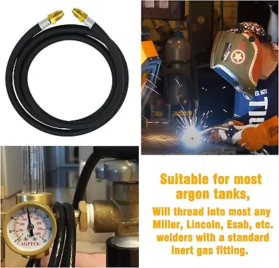 10FT Inert Gas Welding Hose Argon Flowmeter Gas Regulator Welding Hose TIG MIG • $21.65