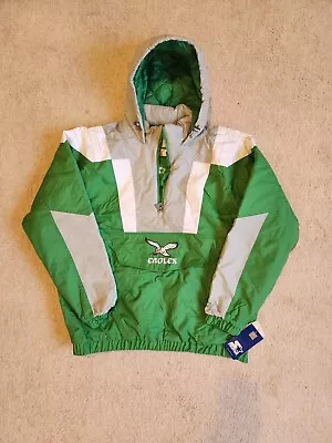 Philadelphia Eagles Starter Pullover Jacket Kelly Green - New With Tags 2XL • $355