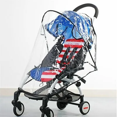 Clear Universal Rain Cover Pushchair Raincover For Buggy Stroller Pram Baby Car • £6.23
