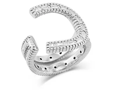 Montana Silversmiths Ring Womens In Step Crystal Open RG5356 • $80