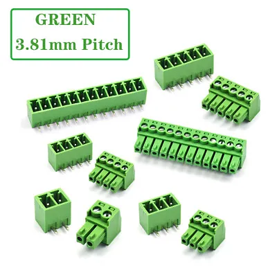 $1.69 • Buy Green PCB Terminal Block Connector 3.81mm Pitch 2 3 4 5 6 7 8 10 11 12 PIN