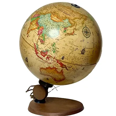 1980 Scan Globe 12  Lighted World Antique Spot Globe Denmark Readers Digest • $60