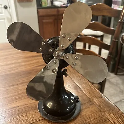 Westinghouse Model 241842  10” Desk & Bracket Fan Circa 1919 W Rare Chrome Blade • $50