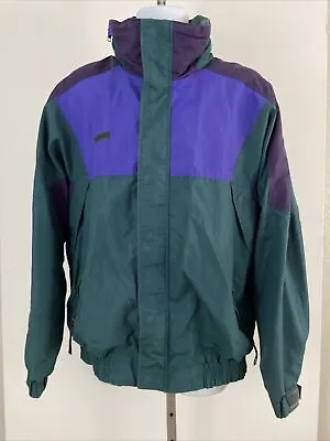 COLUMBIA SPORTSWEAR Men's Vintage Equinox Color Block Zip Shell Jacket Sz L • $23