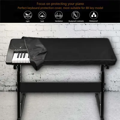 Waterproof Piano Keyboard Cover 61/88Key Electronic Piano Dust Cover Yamaha Q • $22.42