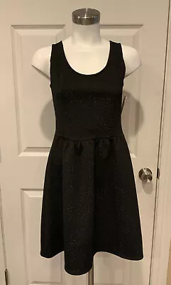 HD In Paris Anthropologie Shimmering Black  Fit & Flare Dress Size XS • $1.25