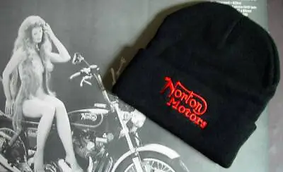 Norton Motors Embroidered Motorcycle Toque Hat. 100% Acrylic New Sealed. • $24.95