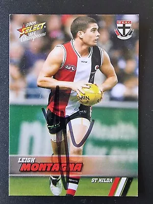 St Kilda Saints Afl Football Signed Cards X 4 Leigh Montagna • $10