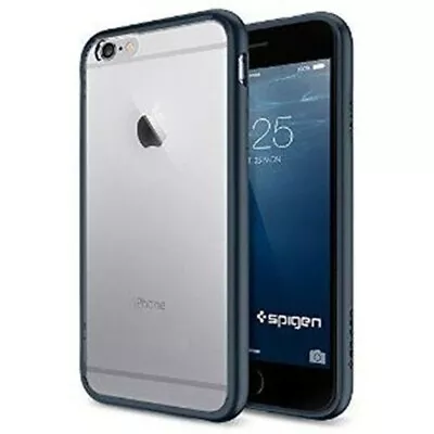 $14.35 • Buy Spigen Ultra Hybrid Case - To Suit IPhone 6 4.7  Metal Slate