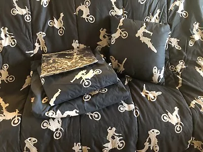 No Fear Motorcycle Motocross Queen Comforter Set • $125