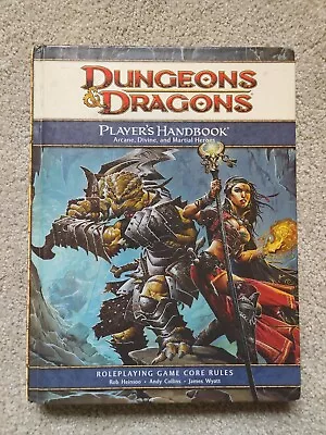 Dungeons & Dragons 4th Edition Player’s Handbook TSR 4e Hardcover Wizards • $11.99