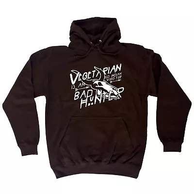 £17.95 • Buy Vegetarian Old Indian Bad Hunter - Novelty Mens Clothing Funny Hoodies Hoodie