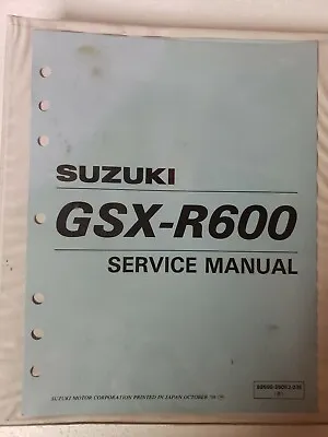 $15 • Buy Suzuki GSX-R600 Factory Service And Repair Manual 