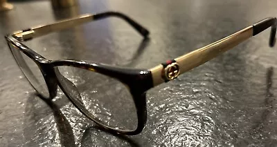 Vintage Gucci Eye Glasses Frames GG3785 Made In Italy Gold ANT 140 SFT03BYJLE • $55