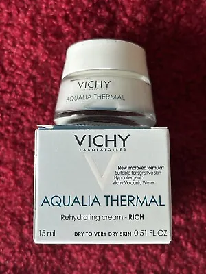 Vichy Aqualia Thermal RICH Cream Dynamic Hydration MINI .5oz 15ml New In Box • $8.90