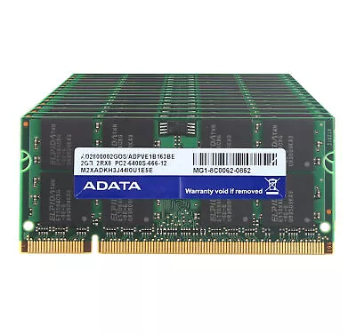 10X Adata 2GB 2RX8 PC2-6400S DDR2 800Mhz Memory RAM 1.8V Laptop SODIMM • £41.99