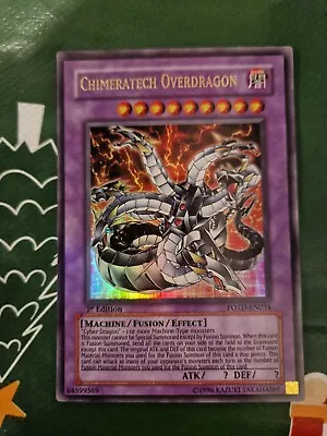 Yu-Gi-Oh! Chimeratech Overdragon POTD-EN034 1st Edition - Ultra Rare • £8.50