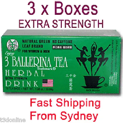 Ballerina Tea Herbal Drink Slim Extra Strength X 3 Boxes • $39.90