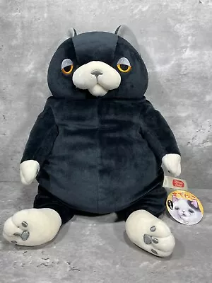 Shinada Global Mochi-Neko Cat Black Kuro L Size Plush Doll Stuffed Animal New • $64.98