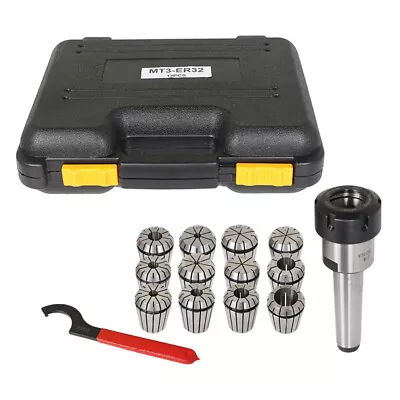 For Milling Machine ER32 MT3 Metal Collet Chuck+Spring Collet Set HHIP 3900-0503 • $40.43