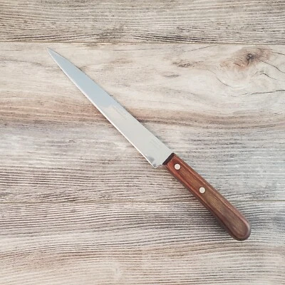 $18.99 • Buy Case XX Stainless Steel Kitchen Slicing Chef's Knife Cap 200 8  Wood Handle