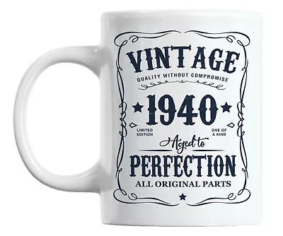 Vintage 1940 All Original Parts Birth Year Coffee & Tea Mug • $14.99