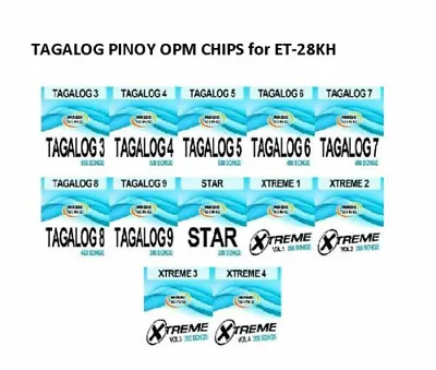 TAGALOG CHIP For ET28KH OnStage Entertech Magic Sing Karaoke Mic Pinoy Videoke • $79