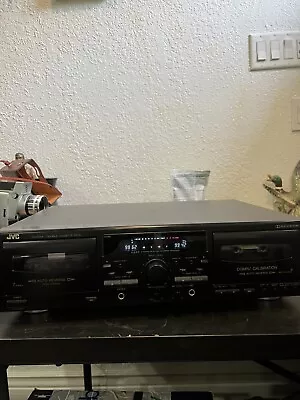 VINTAGE JVC TD-W318 DUAL CASSETTE DECK Tested And Working Mint! • $72.50