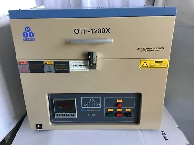 MTI OTF-1200X Open Tube Furnace KJ GROUP Silicon Wafer Furnace Battery Industry. • $3500.20