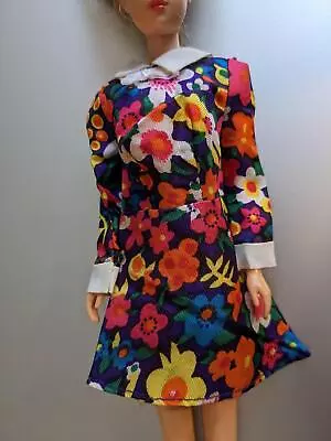 Vintage Barbie Floral Marcia Brady Dress Best Buy 3347 VGUC 1973 • $29