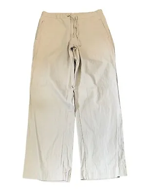 $23.99 • Buy Joseph & Feiss Mens Tan Beach Pants 34 X 31 Linen Blend Drawstring Waist