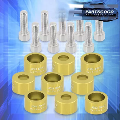 M8x1.25 Gold Exhaust Header Manifold Washer Cup Bolts For Civic Integra B16 B18 • $13.99