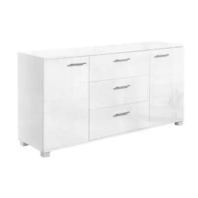 Artiss High Gloss Sideboard Storage Cabinet Cupboard - White • $507.99