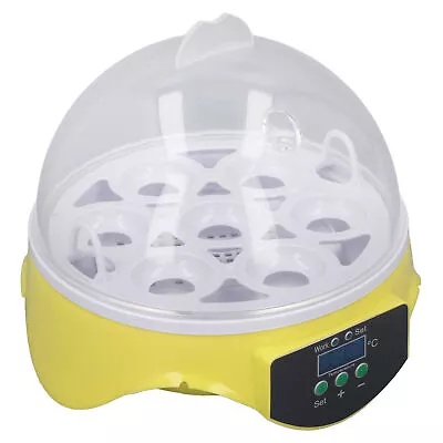 7Eggs Incubator Mini Egg Incubator For Hatching Chicken Duck Goose US Plug 110V✈ • £28.49