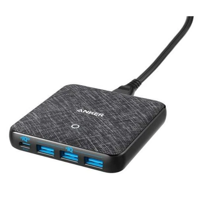 $95.96 • Buy ANKER PowerPort Atom III Slim Wall Charger - Black Fabric [A2045T11]
