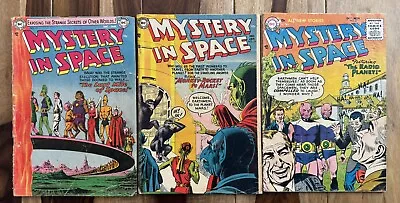 Mystery In Space #17-#23-#28-three Issue Set-lot-golden Age-1953-science Fiction • $30