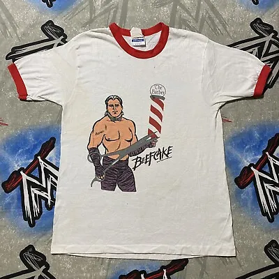 Brutus  The Barber  Beefcake WWF 1987 Titan Sports Men's M T-Shirt • $69.99