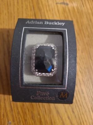 £10 • Buy CHRISTMAS ☃️ 🎄 GIFT 🎁 IDEA Adrian Buckley Ring 💍 Black Size M BNWT