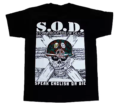 Rare S.O.D. Stormtroopers Of Death Band Black All Size Unisex T-Shirt TMB671 • $21.84