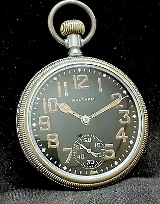 Waltham Premier WW2 Military USA Pocket Watch Serviced. • £170