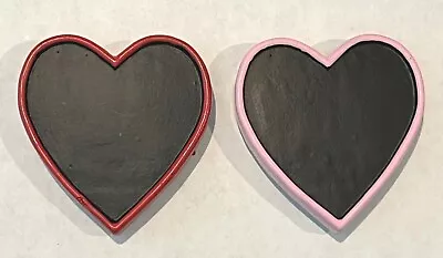 Ganz Heart Shape Resin Magnet W/Chalkboard Finish Pic Red Or Pink 2 3/4 X2 1/2  • $3.16
