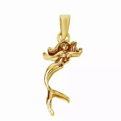 Beautiful Dancing Mermaid Sterling Silver Pendant Necklace • $36.79